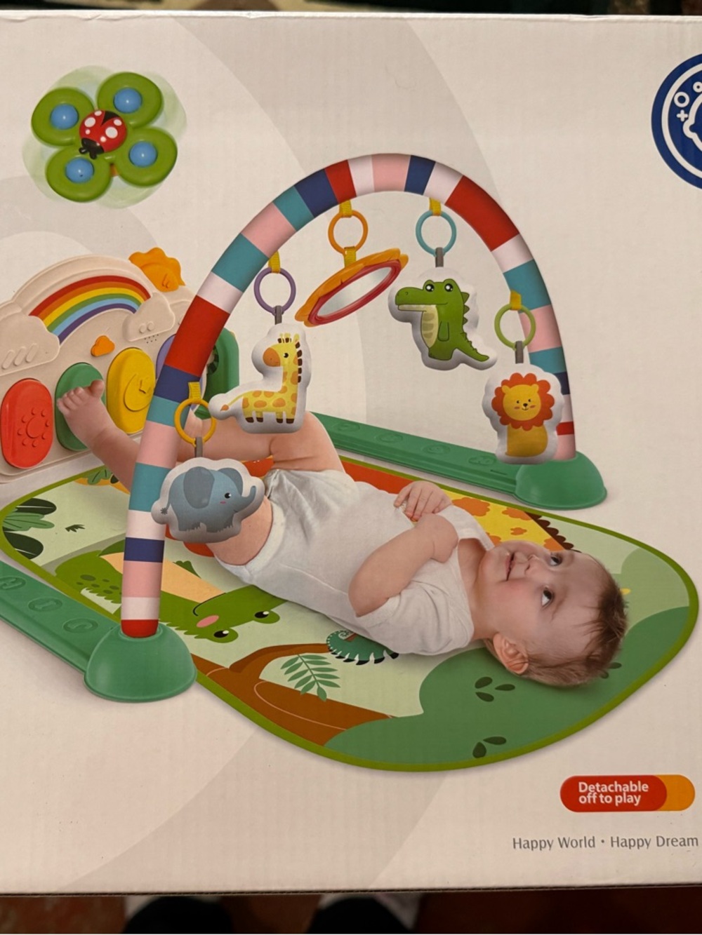 Baby Activity Play Gym with Hanging Jungle Toys - Green